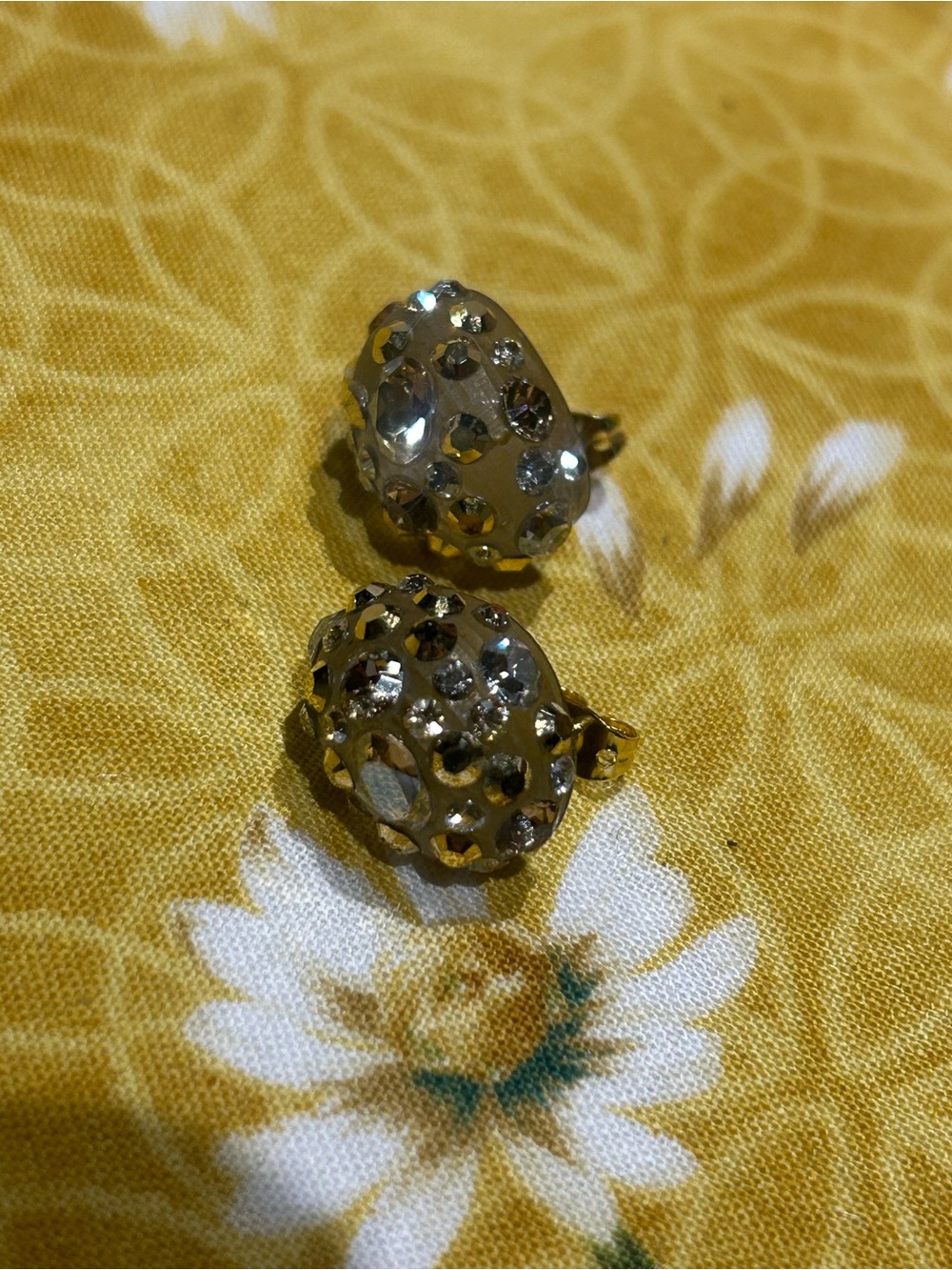 ALEXIS BITTAR “Cosmic Dust” Swarovski Crystal Lucite EARRINGS - Picture 11 of 11
